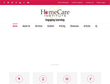 Tablet Screenshot of homecareinstitute.com